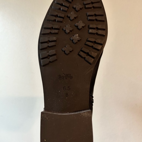 Coach tall black boots sz 6.5 - Picture 3 of 3
